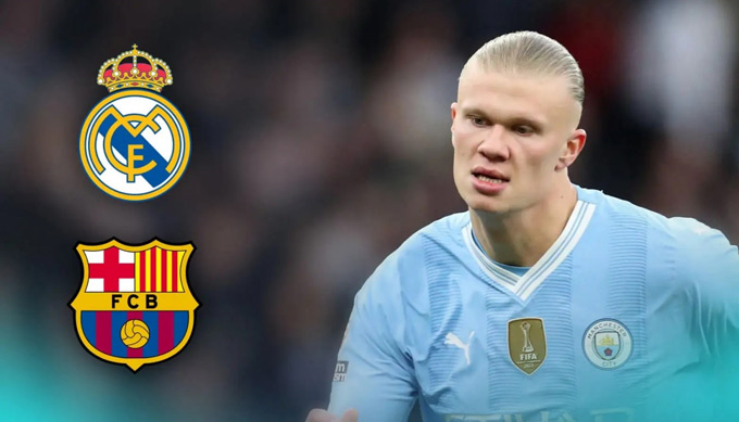 Real và Barca sẽ là 2 điểm đến khả thi cho Haaland nếu anh rời Man City